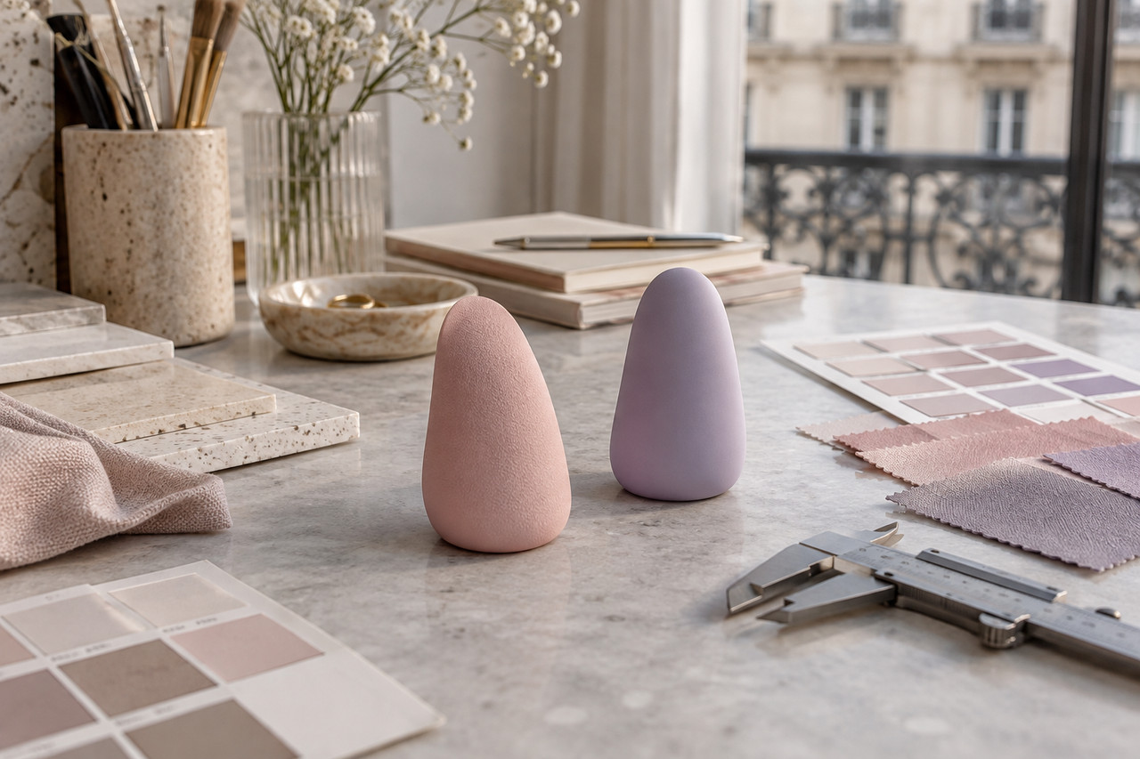 godes-realistes-valeur-ajoutee-1280×853-1 Échantillons de silicone de finitions différentes comparés par un designer